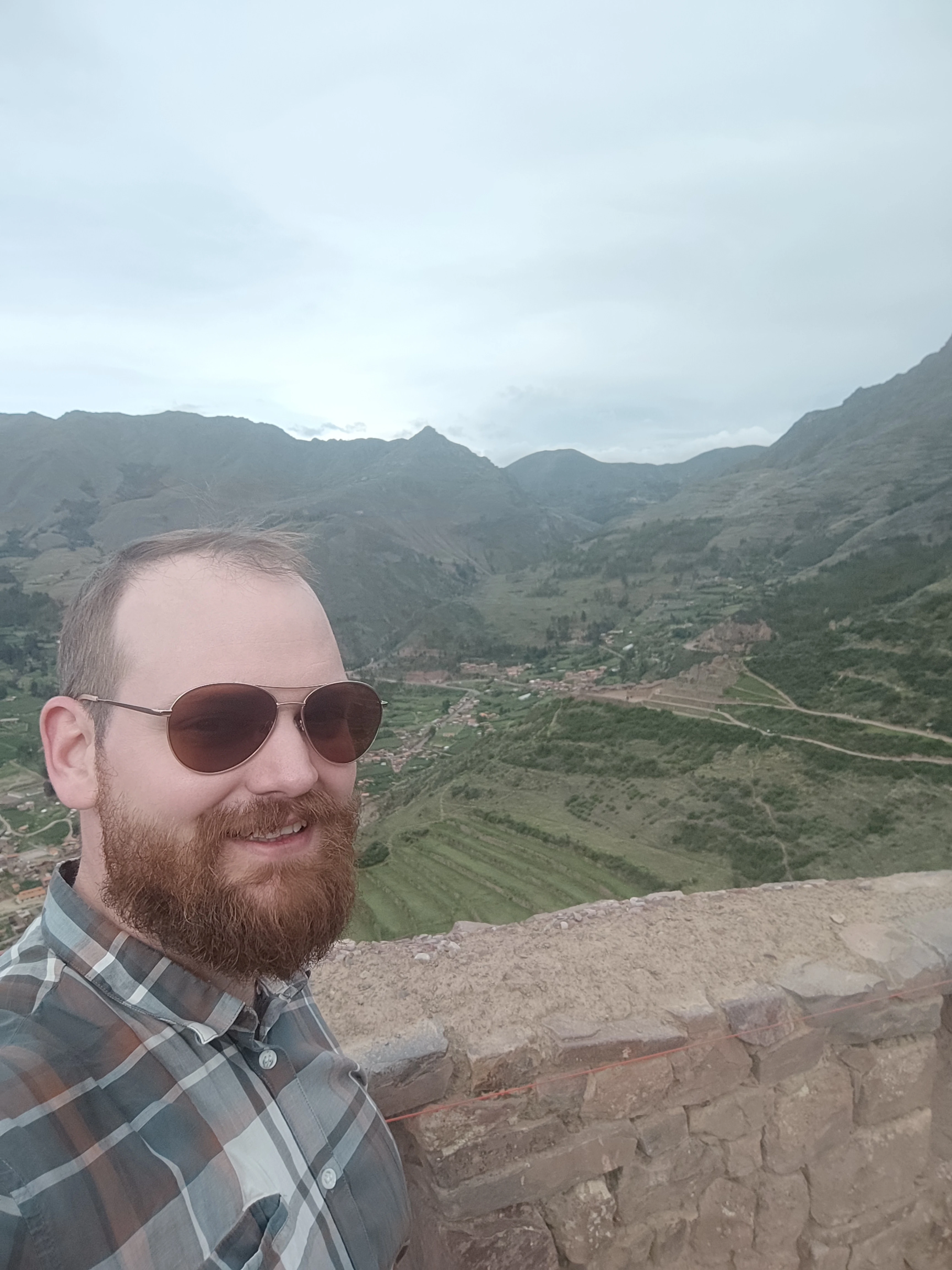 Bild på Jens i de peruanska anderna